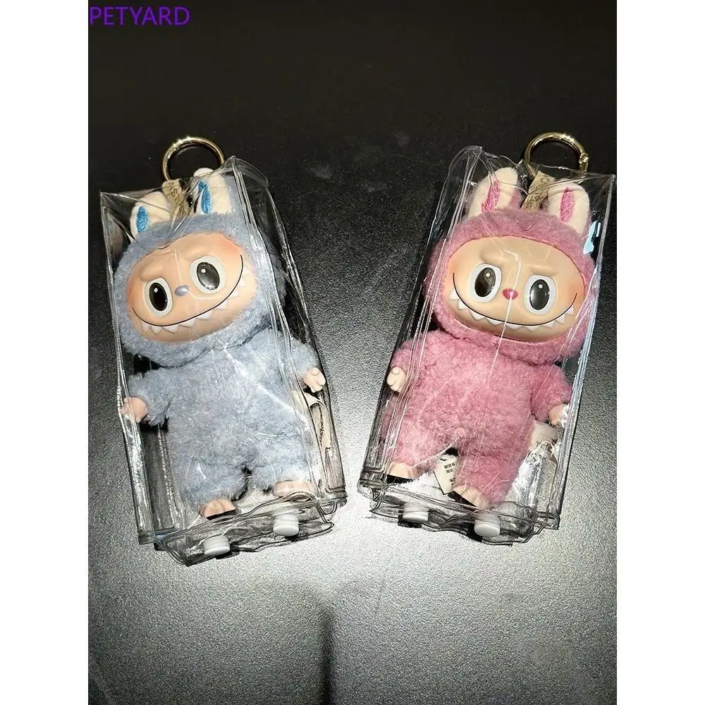 Untuk Labubu tas gantungan kunci transparan penutup pelindung tas untuk tas boneka (tidak ada boneka) #466360