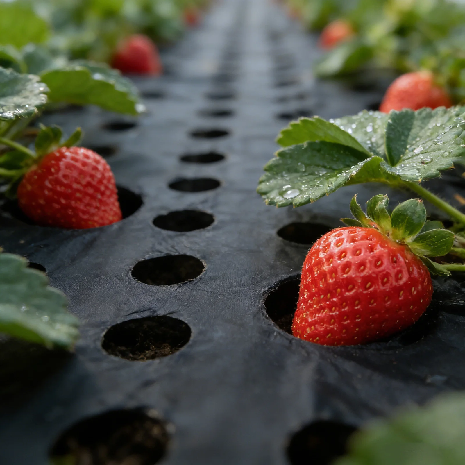 Perforated Weed Barrier Fabric, Heavy-Duty Weed Control Mat