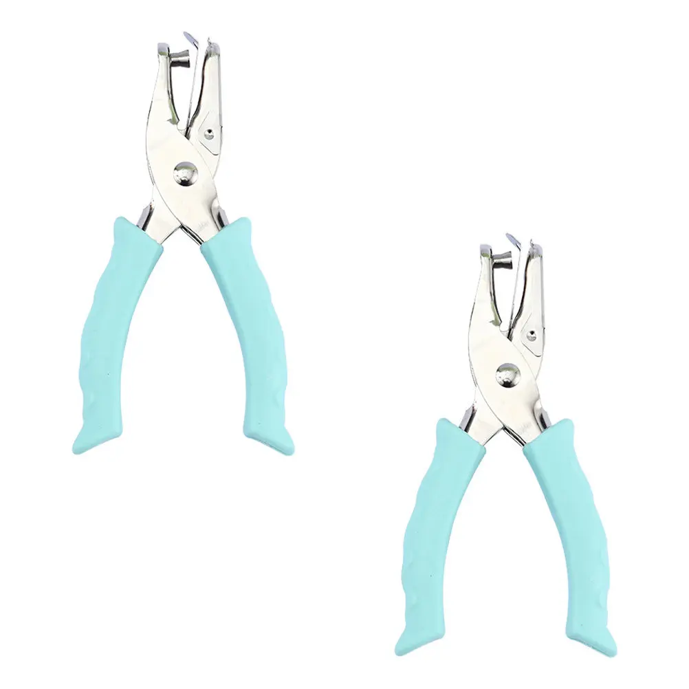 

Набор из 2 пробойников для бумаги из нержавеющей стали с эргономичным дизайном и нескользящим основанием для рукоделия и художественных проектов