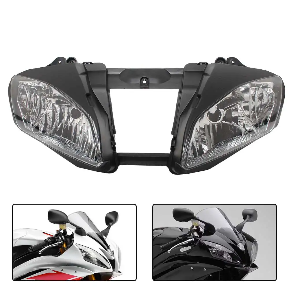 

Motorcycle Headlamp Shell Assembly Kit Fit For Yamaha Yzf-R6 Yzf R6 2006-2007 Abs Plastic Matte Black Headlight Housing Assembly
