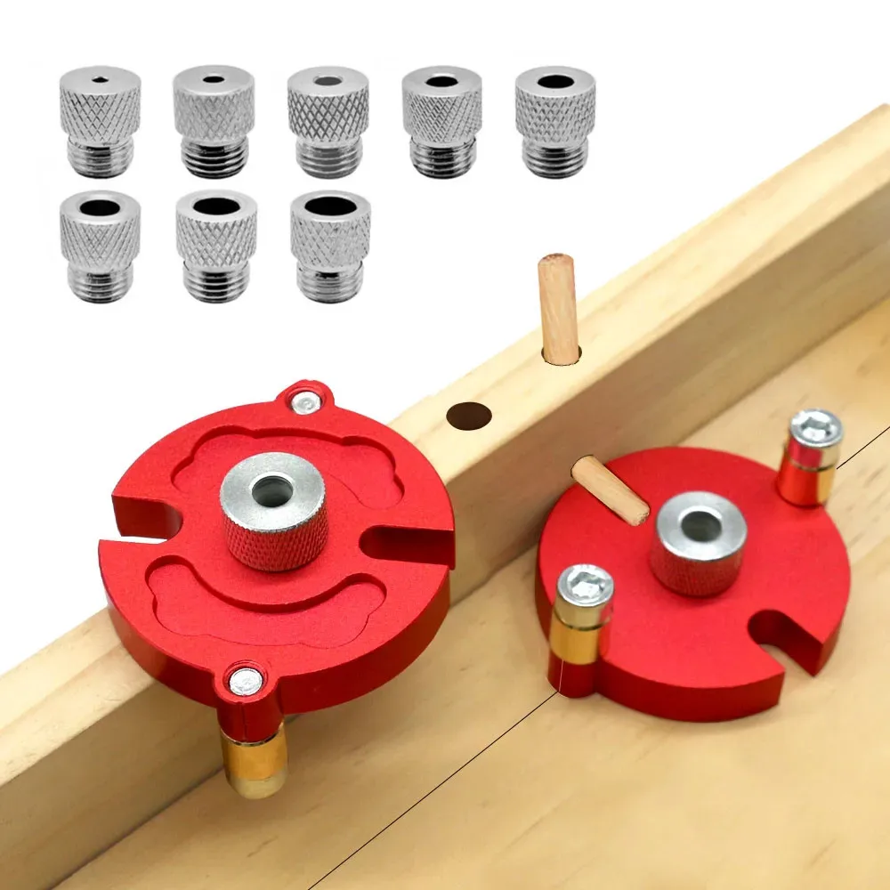 Woodworking Dowel Jig 3-10mm Self Centering Steel Bushing Drill Locator Tool