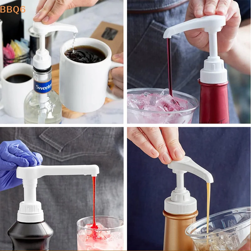 *1Pcs Syrup Pumps Dispenser Replacement Sauce Pressure Nozzle Bottle Pump Containers for Coffee Kitchen Seasoning Liquid