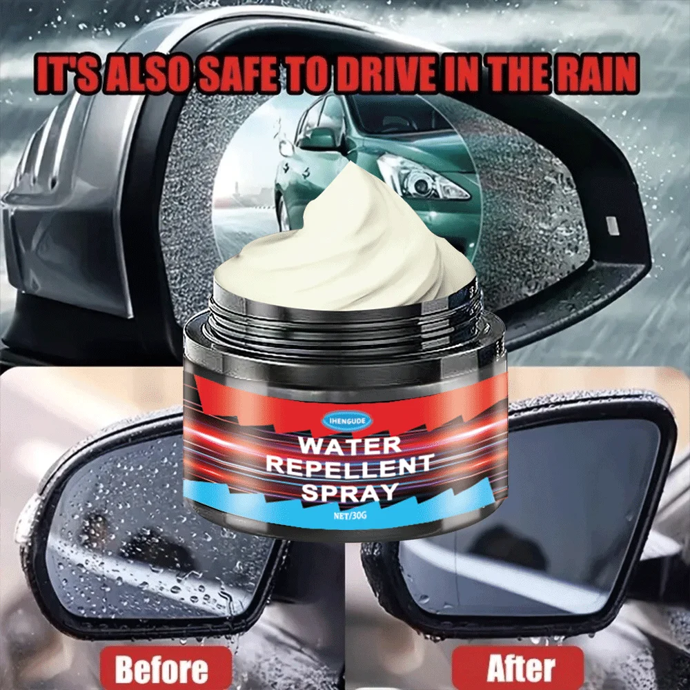 Hydrophobic spray for bathroom glass mirrors