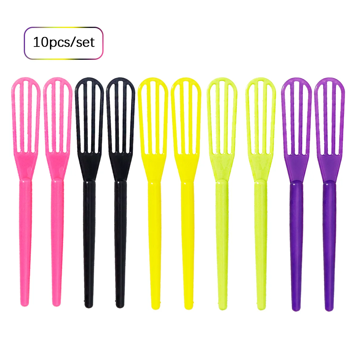 10pcs Plastic Hair Dye Mixing Stick - Hair Dye Mixing Stick, Durable ABS Plastic Root Mixing Tool, Special for Real Hair Wigs