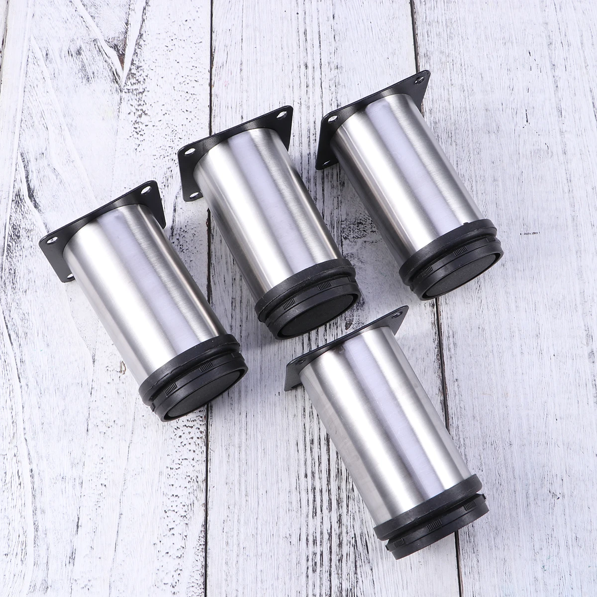 

4pcs Stainless Steel niture Support Feet Adjustable Replacement Cabinet Legs Sofa Coffee Table Support Legs for Home (50x80mm