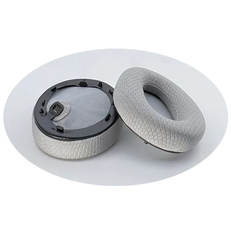 แผ่นหนังแกะสำรองหรือแผ่นรองหูตาข่ายผ้าสำหรับโซนี่ WH-1000XM4 WH1000XM4หูฟังฟองน้ำหุ้มที่อุดหูถ้วยหู