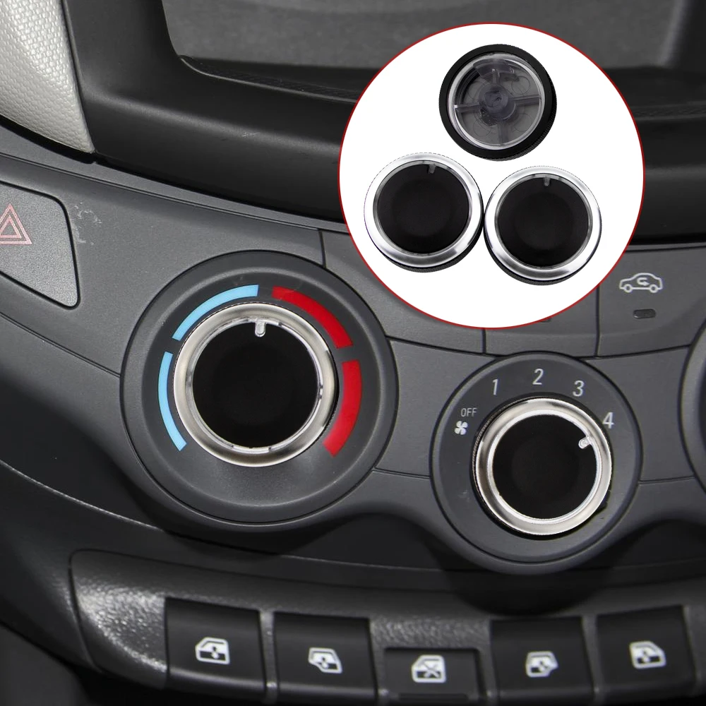 3pcs/set Car AC Knob Air Conditioning Knob Heat Control Switch Knob for Chevrolet Sail 2008-2014 Car Styling