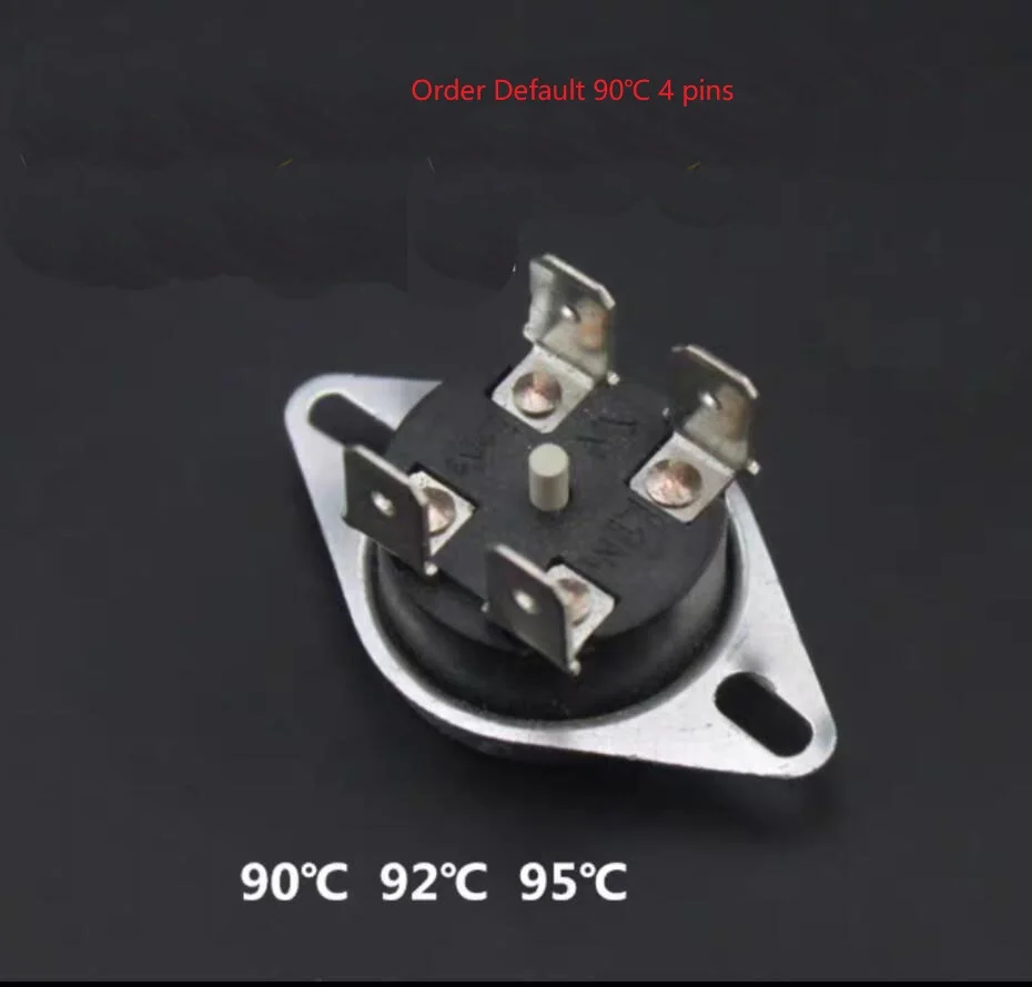 Electric Heater Parts Temperature Control Switch Thermostat with Reset keys 4 pins 90℃ 92℃ 95℃