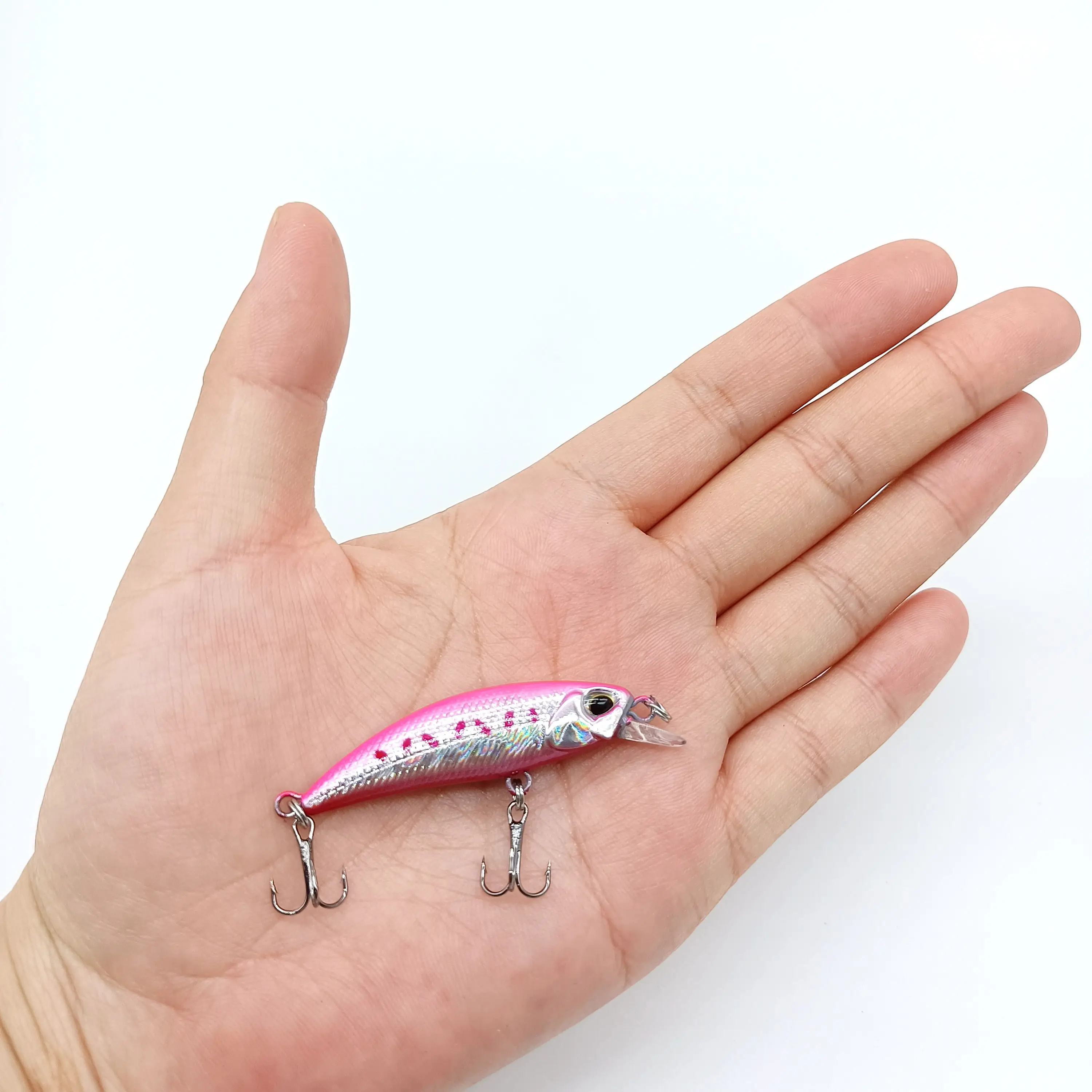 DUODUOYU 1PCS Mini Sinking Minnow Angeln Lockt 3g/55mm Künstliche Kunststoff Harten Köder Wobbler Angeln Tackle – Detail 3