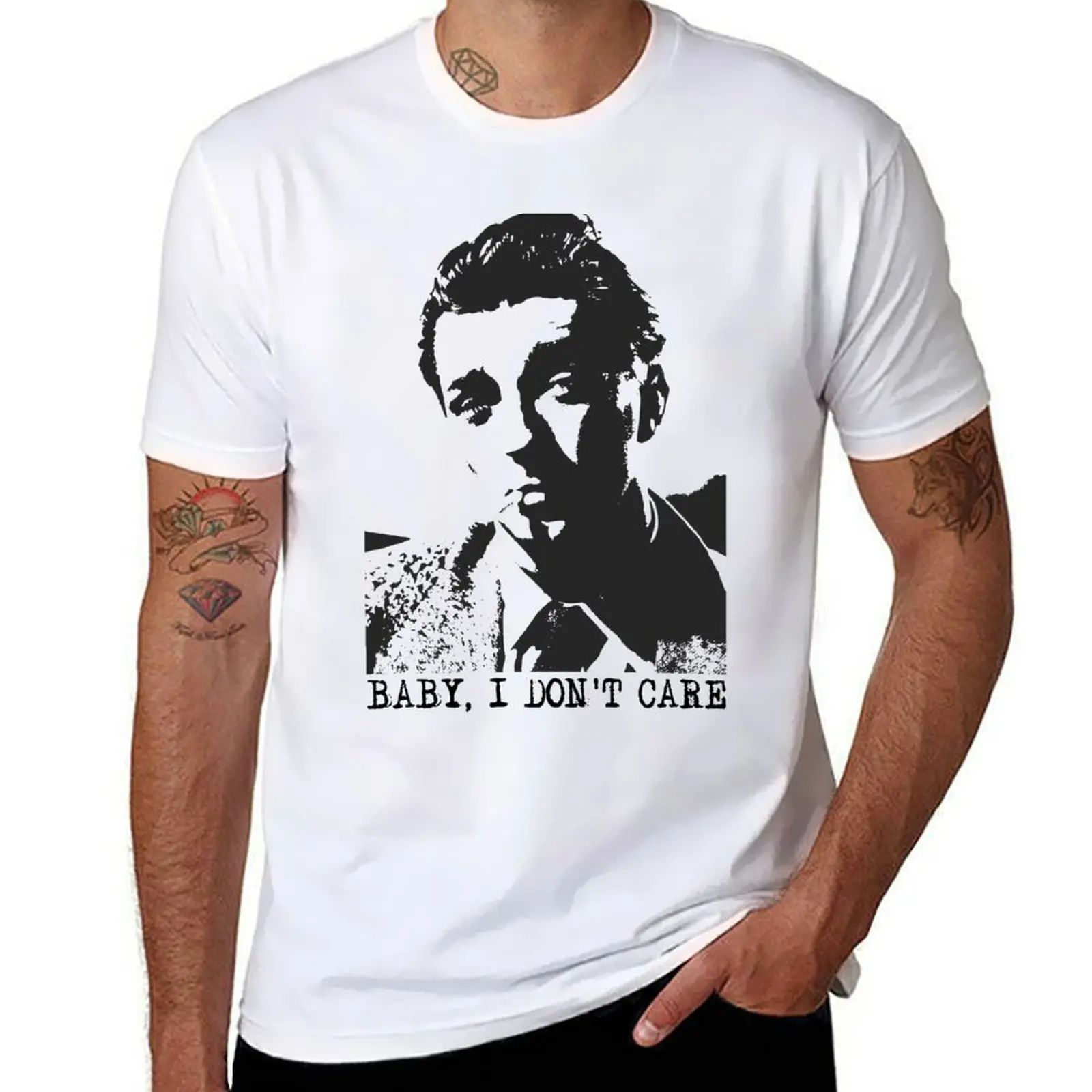

ROBERT MITCHUM - Baby, I Don't Care T-Shirt printed t shirts for man man t shirt graphic T-Shirt
