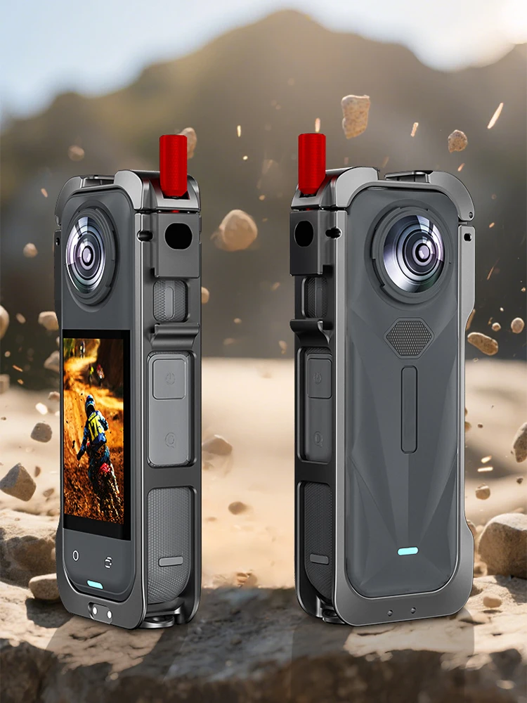 Защитная рамка с защитой объектива, быстросъемная рамка для экшн-камеры, чехол с креплением на холодный башмак для экшн-камеры Insta360 X5