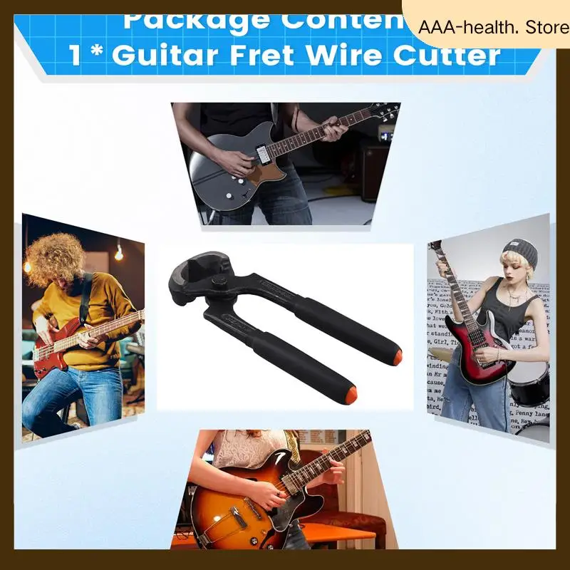 

Guitar Bass Maintenance Set: Professional Fret Wire Nippers, String Puller, And Luthier Cutter-AA74