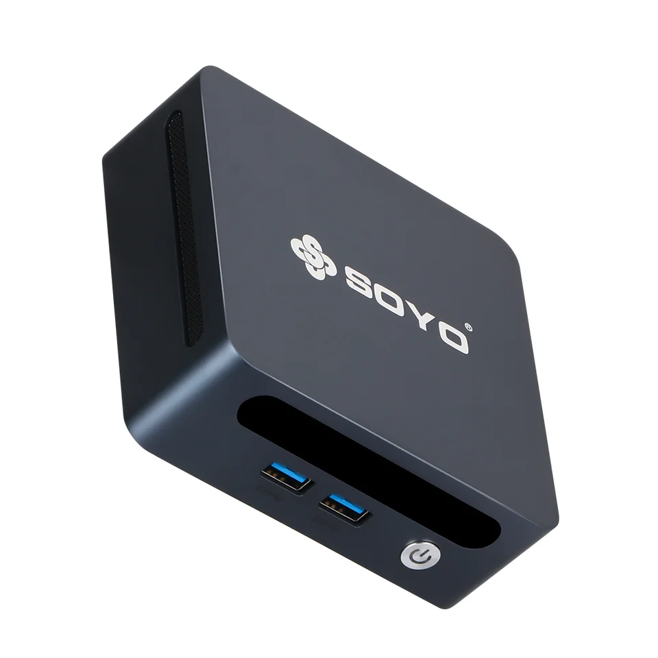 SOYO Mini PC ダークブルー キューブ型 512gb SOYO Mini PC Y5 Power Intel Core i7 8th Gen CPU 16GB DDR4 512GB