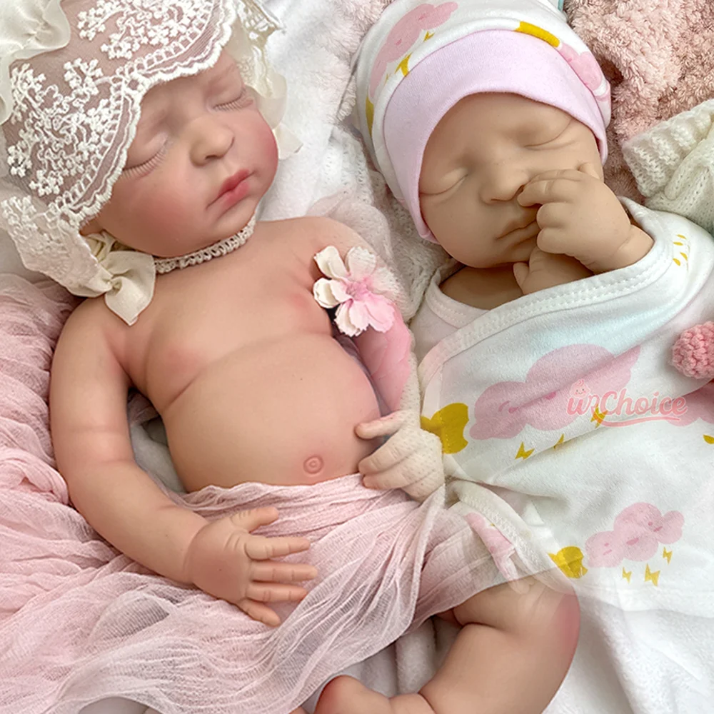 Muñeca realista de 17 pulgadas de España, muñeca Reborn de silicona para niña con piel pintada en 3D, muñeca realista para recién nacido, colección de juguetes para regalo