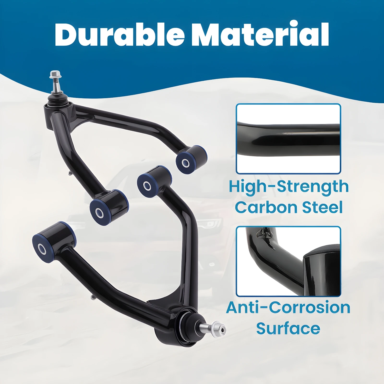

Upper Control Arms 2-4" Lift for 2007-2018 GMC Sierra 1500 Yukon XL 1500 Tahoe