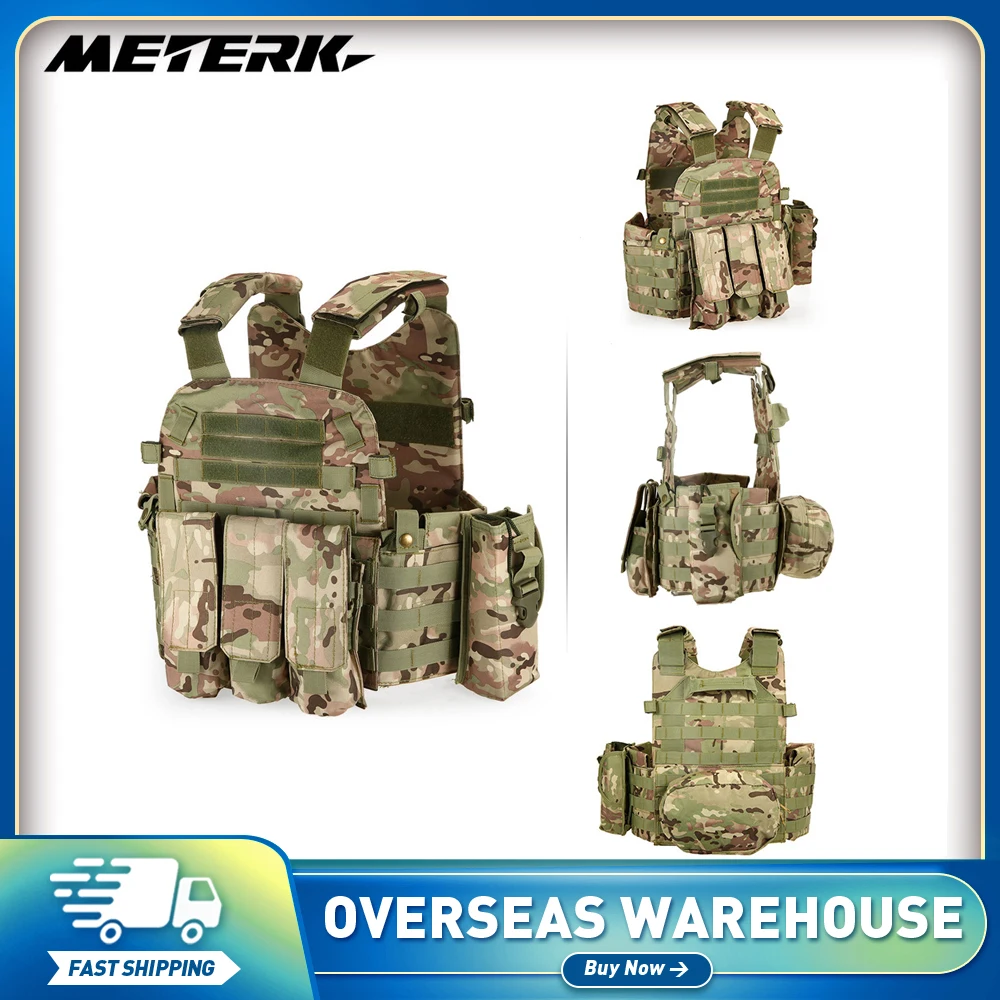 Outdoor Men's Modular Vest Hunting Gear Load Carrier Vest with Hydration Pocket