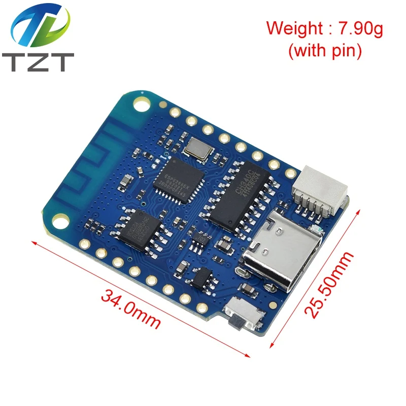 WeMos D1 Mini Pro V3.0 NodeMcu TZT 4 MB/16 MB Bytes Lua WIFI Internet of Things Entwicklungsboard basierend auf ESP8266 CH340G Nodemcu V2 – Detail 30