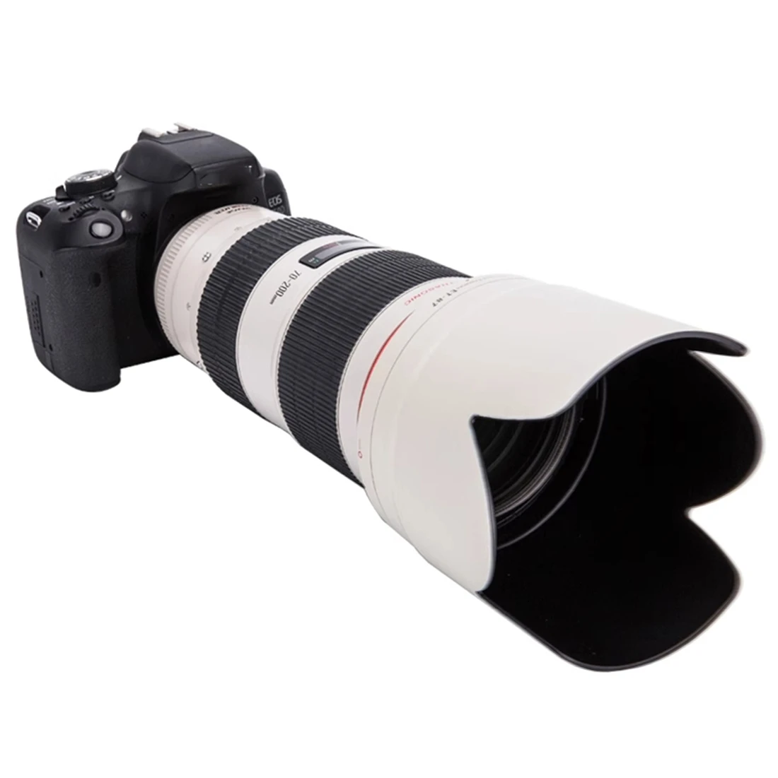 كاميرا عدسة هود ظلة قناع أبيض أسود ضوء درع غطاء غطاء لكانون EF 70-200 مللي متر f/2.8L IS USM III II العدسات ET-87