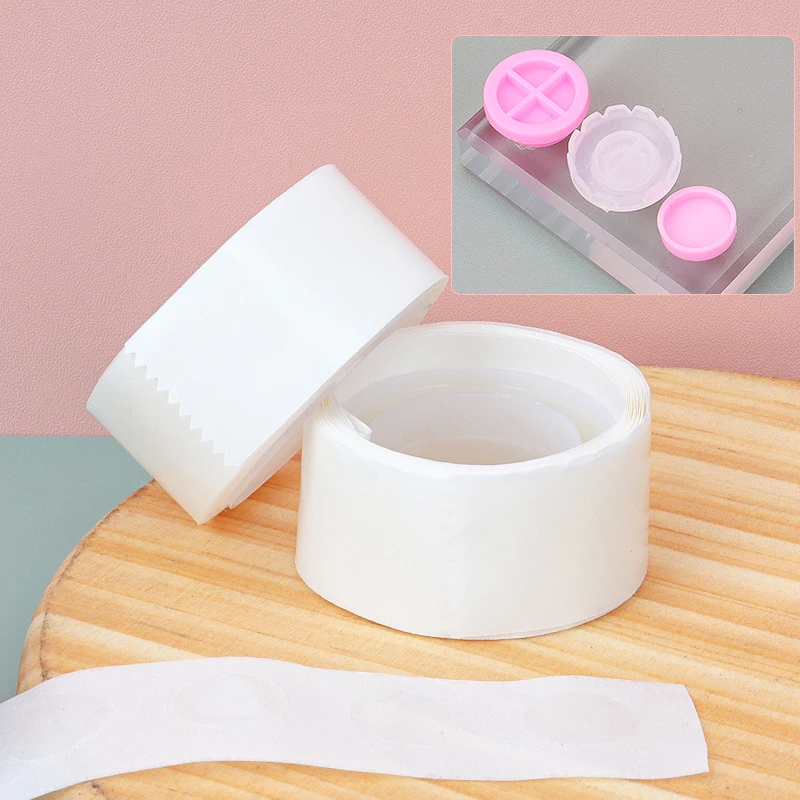 Disposable Eyelash Glue Cup Fixing Dots Adhesive Stickers Lash Ring Holder Tattoo Pigment Non Slip Glue Points Eyelash Extension