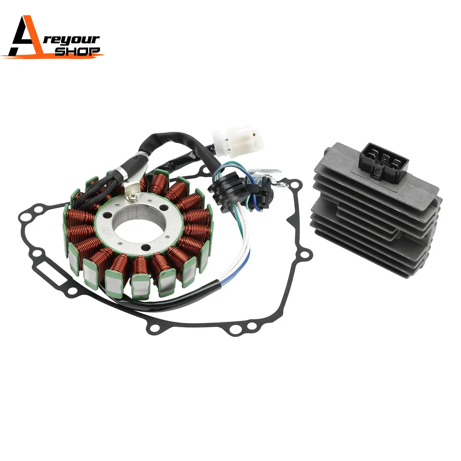 

STATOR GENERATOR + VOLTAGE REGULATOR +GASKET FOR YAMAHA MT-03 MT03 ABS 2016-2018 1WD-E5451-00