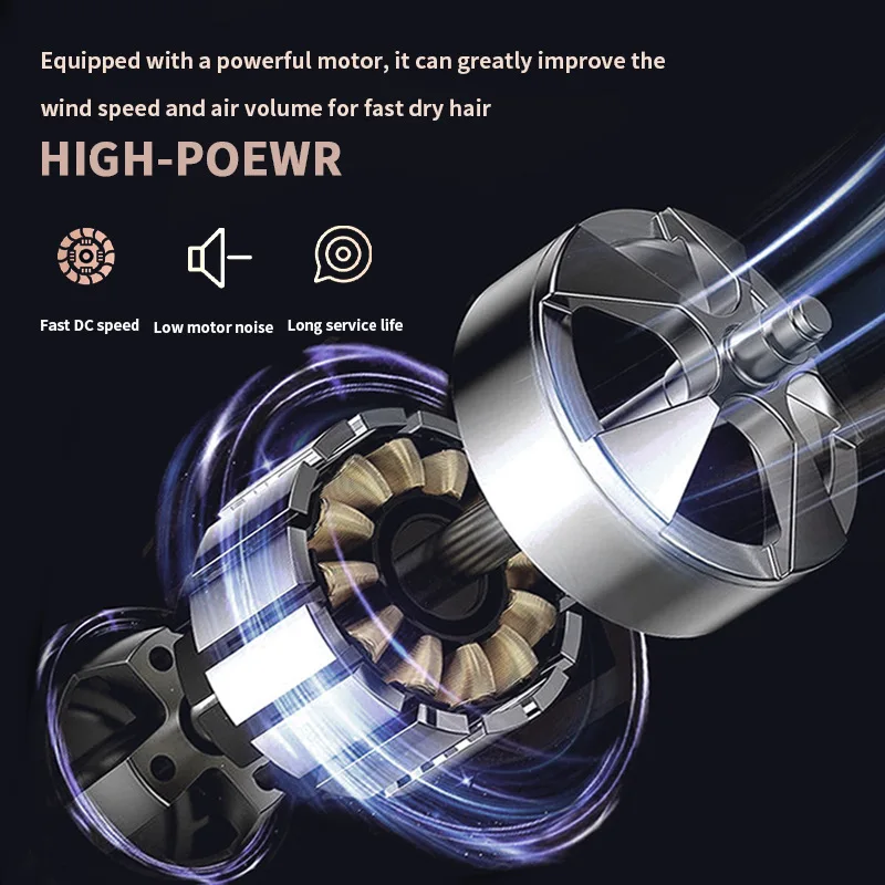 Secador de cabelo profissional, Real Power, Ar Quente e Frio, Ferramentas de cabeleireiro, Conservação de Energia, 2200W