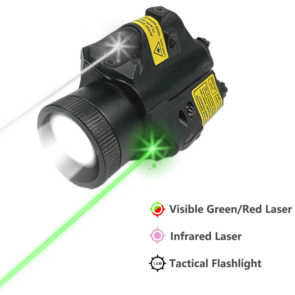 

Tactical Red Green Dot IR Infrared Laser Sight White LED Flashlight Weapon Gun Light Strobe Light Hunting Rifle Pistol Airsoft