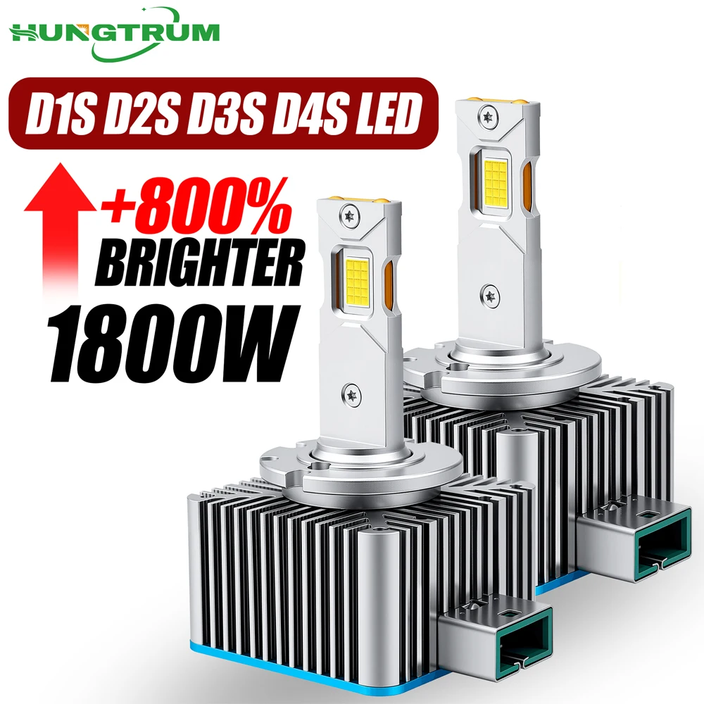 

D1S D3S LED Headlight 1800W High Power D2S D4S D1R D3R D2R D4R D8S Headlamp Two sided 9054 CSP CHIPS Plug And Play Bulb Car Lamp