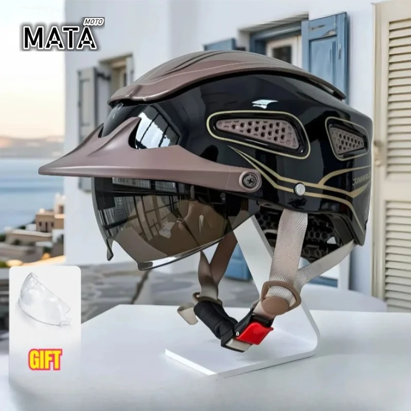 electric-vehicle-helmet-men's-and-women's-summer-half-helmet-four-seasons-motorcycle-helmet-casco-moto-cascos-para-moto