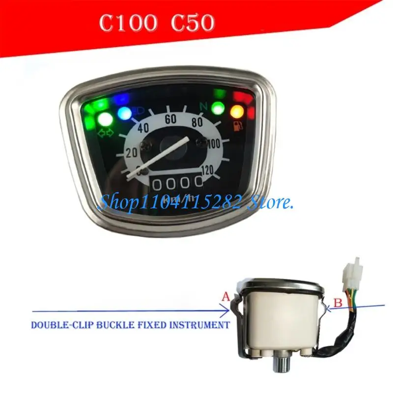 Small Motorbike Speedometer Odometer All In Design For C100 C102 C105 C105t