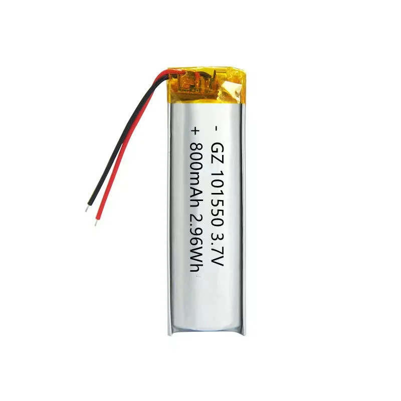 buy more will cheap3.8V rechargeable battery 101550 polymer lithium battery 800MAH LED lighting power bank locator fully charged