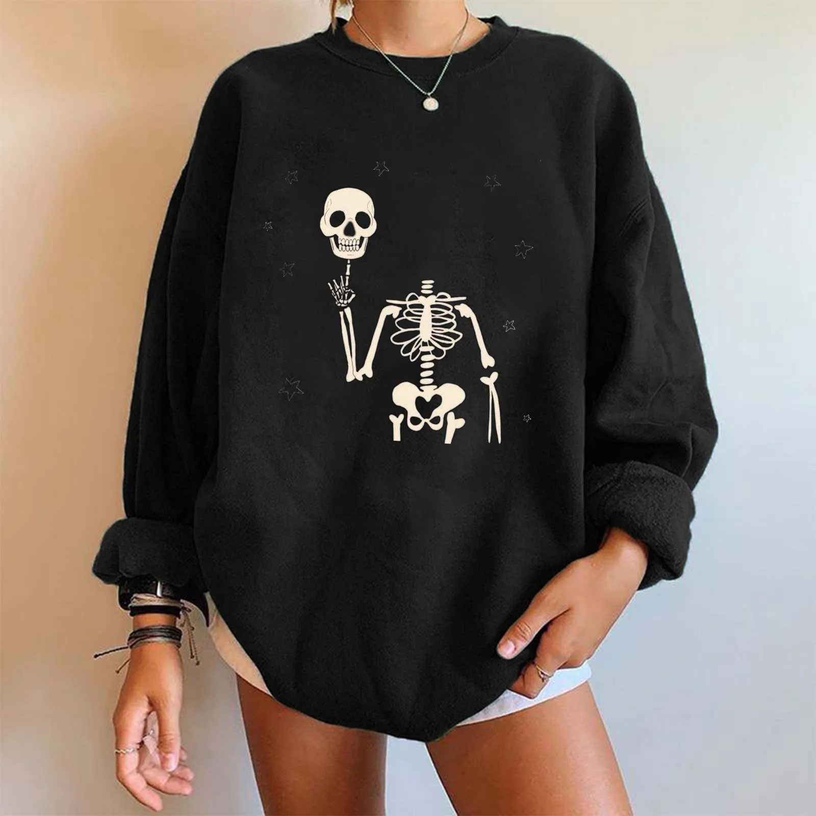 

Oversized Sweatshirt For Women Fleece Long Sleeve Crewneck Casual Pullover Top Fall 2024 Trendy Clothes Light Hoodies Women