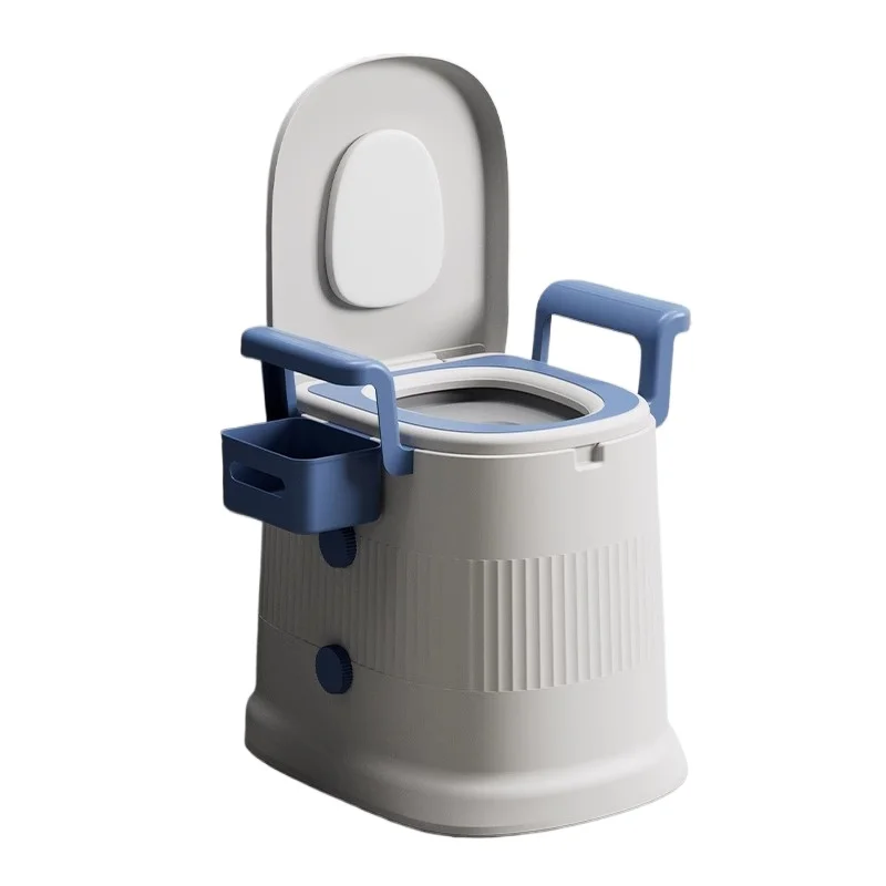 Portable Toilet Commode Chair for Elderly and Pregnant Women Indoor Bedside Bedpan
