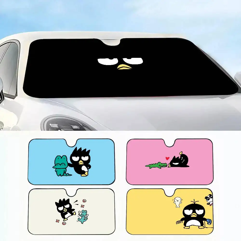 

MINISO Sanrio XO Badtz-Maru Car SunShade Windshield Sun Shade Personalized Picture Block UV Rays Visor Protector