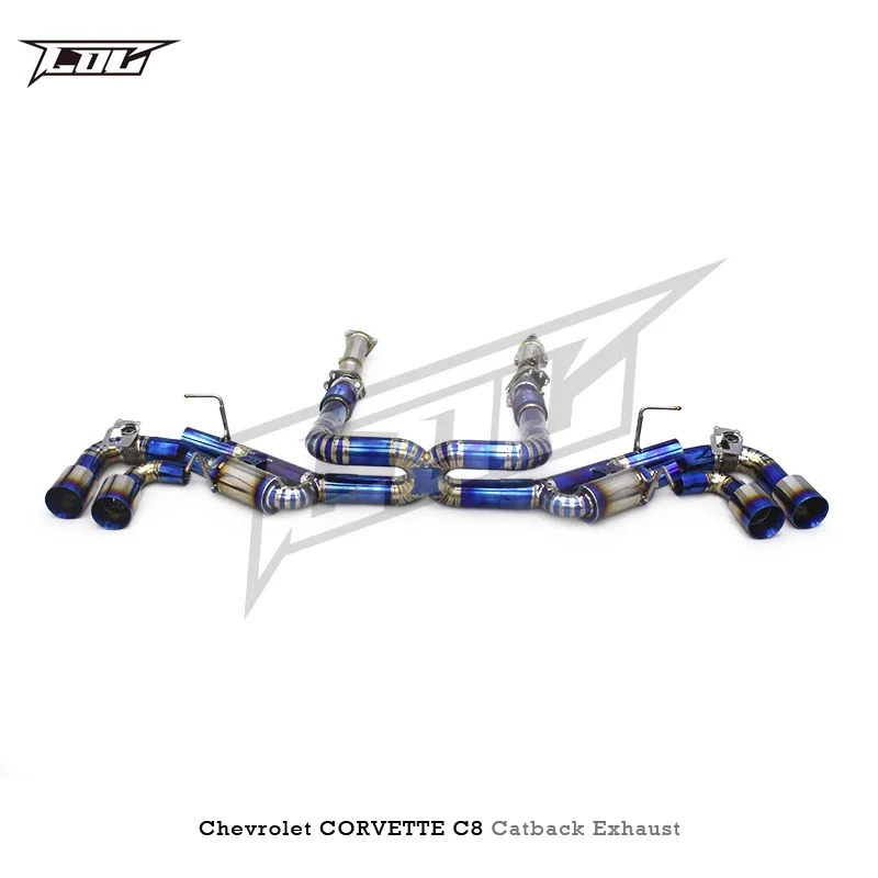 Boska Titanium Catback Exhaust Pipes  For Chevrolet CORVETTE C8 2019-2023 escape OEM valve exhaust systems