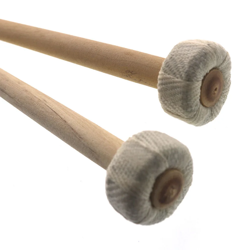 

4 Pcs Gongs and Drumsticks Mini Wood Handle Percussion Small Mallet for Instrument