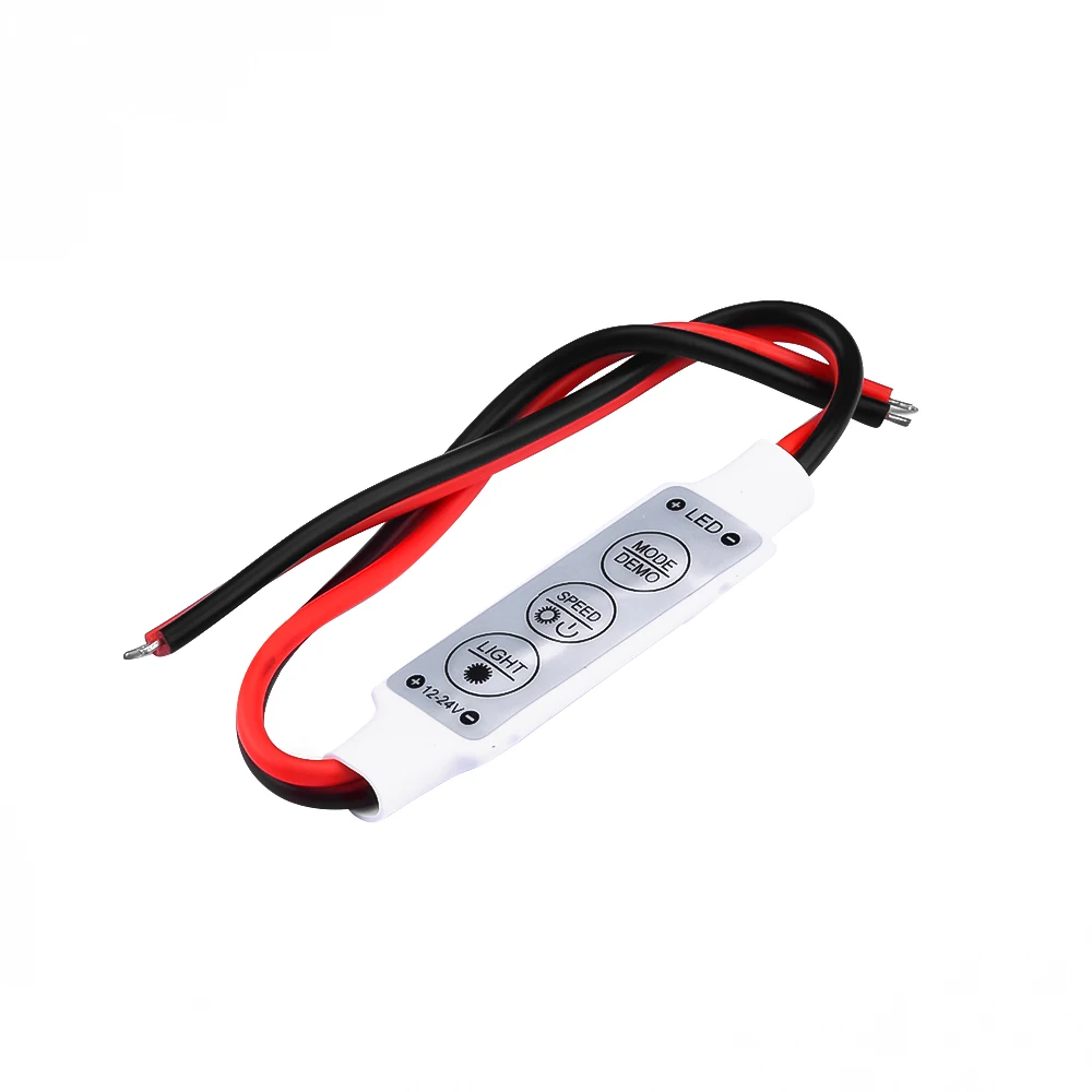 1Pcs DC 12V 3 Keys Single Color Dimmer LED Controller Brightness Dimmer Switch For 5050 3528 5630 Led Strip Lamps Lighting