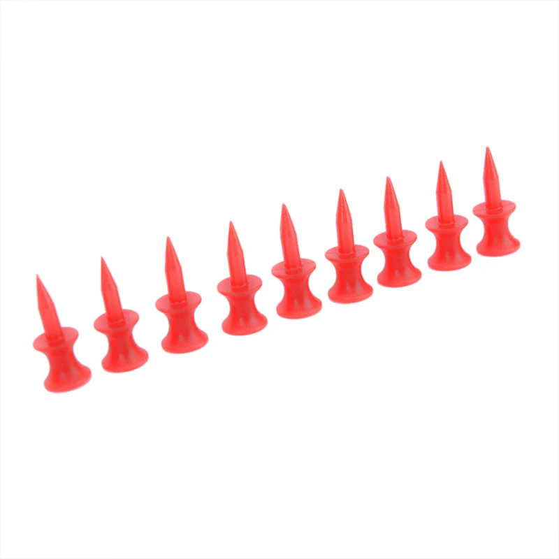 {YY30} 50 Pcs Red Golf Tee Sport Double-deck Golf Ball Tees 31MM
