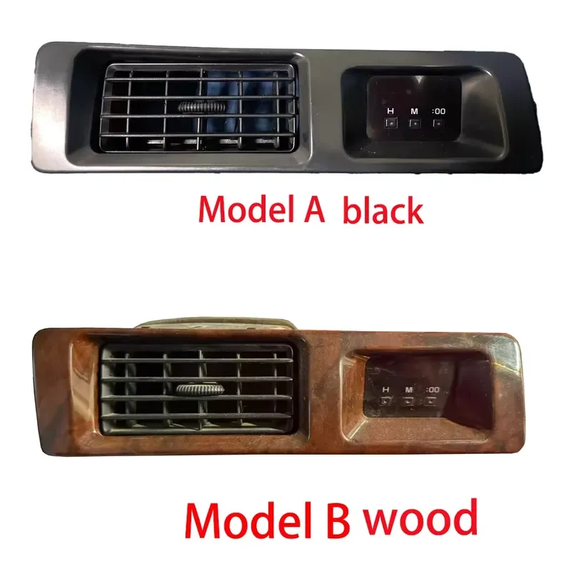 Wood Grain Black Air Vent Trim for Toyota Land Cruiser LC80 FZJ80 4500 1995-1997 Dashboard Outlet Decor Cover Interior
