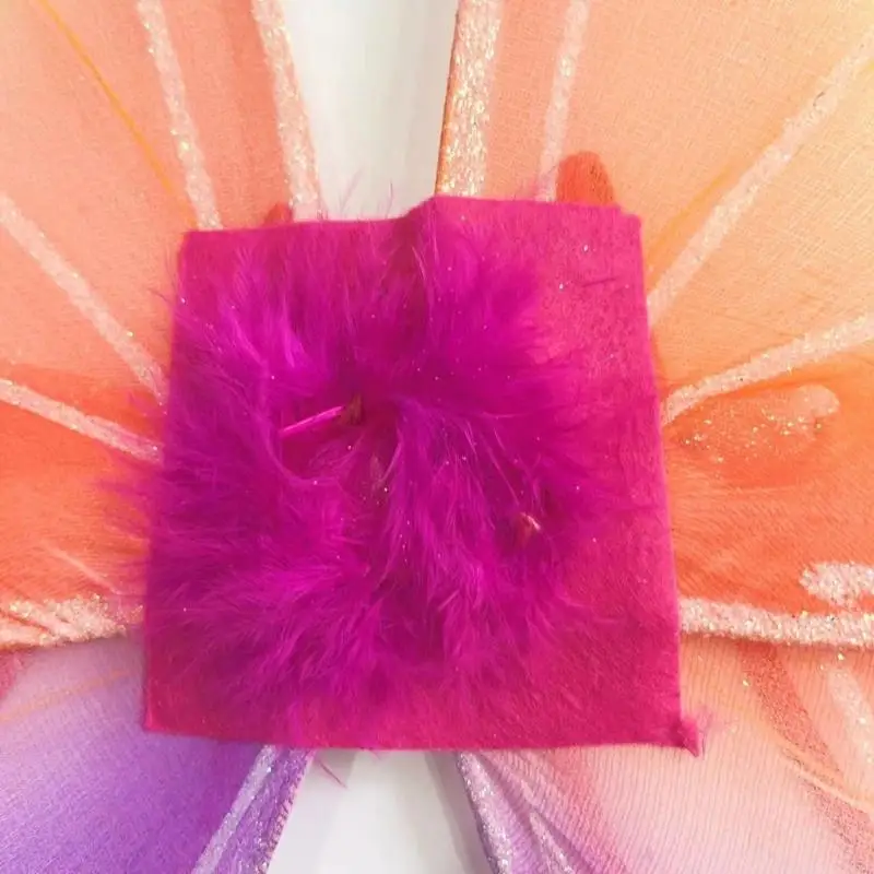 Q39C 어린이를위한 나비 날개 의상 여자를위한 할로윈 나비 날개 의상 소녀 크리스마스 생일 복장 복장