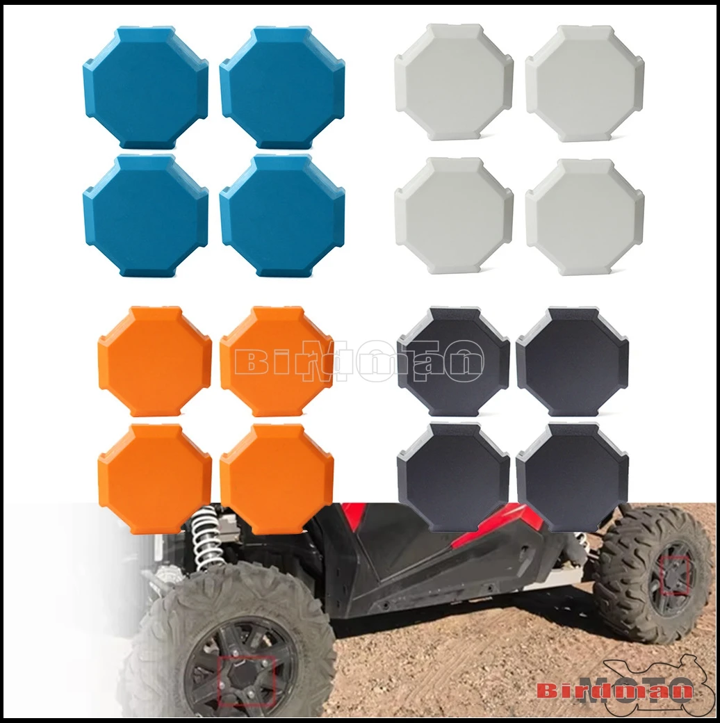 4 Colors ATV UTV Wheel Tire Rim Hub Center Cap Cover Plug Protection For Polaris Sportsman RZR 900 1000 XP Turbo 2015 2016 2017