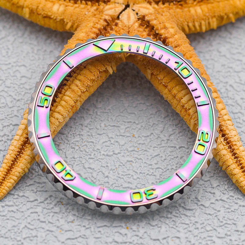 Seiko Mod Bezel tembaga masukkan SKX007 cincin dalam datar 38mm * 31.5mm cocok untuk SKX007 SKX009 SKX011 SRPD jam tangan selam bagian dalam