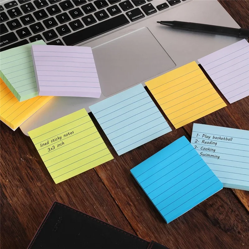 Multi Colors Pads Colored Sticky Notes Sticky Notes Invarious Colors,Lineated Note Paper