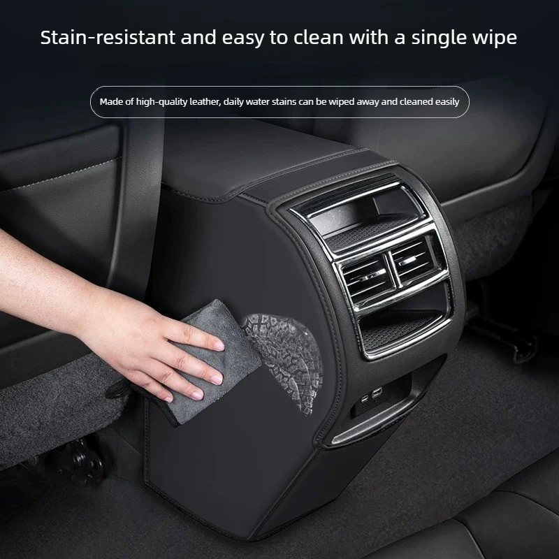 For GAC Trumpchi GS3 Emzoom 2023-2025 Car Armrest Case Anti-kick Pad Rear Discharge Trend Protective Decorative Supplies Sticker