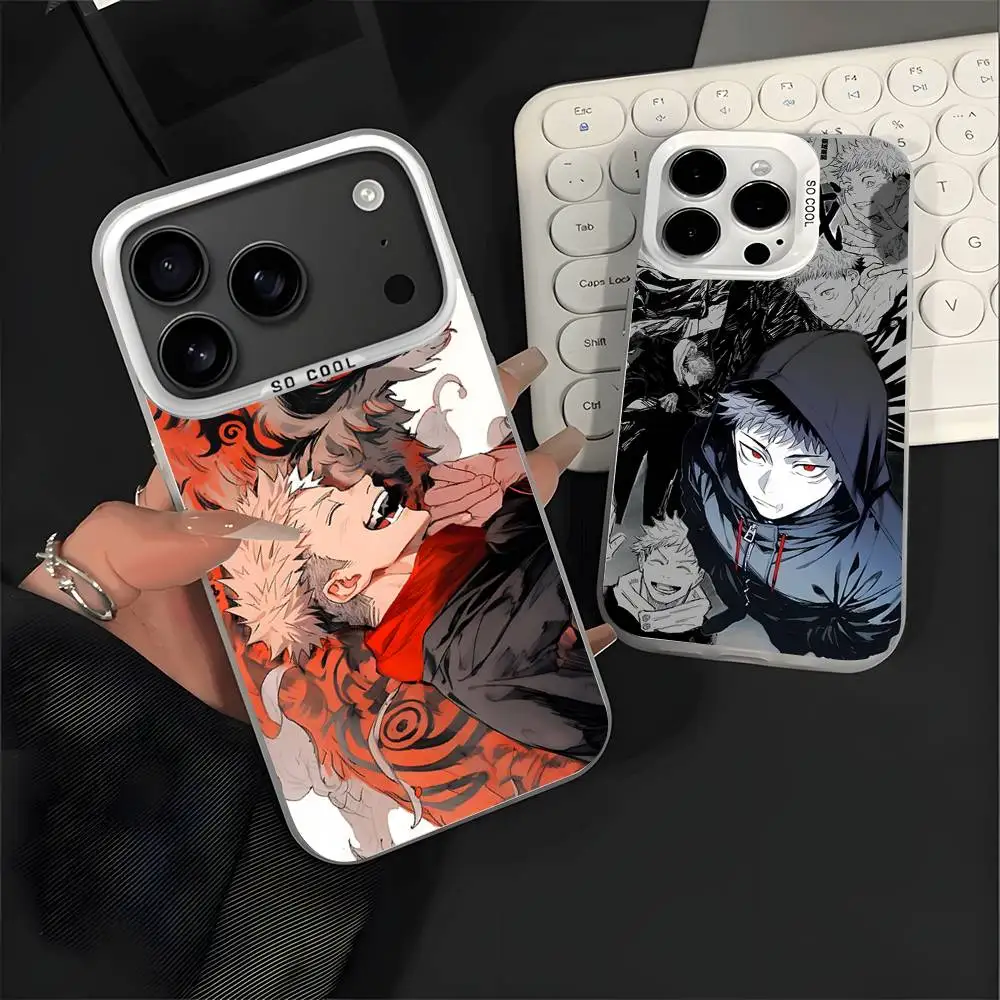 

Anime Y-Yuji Itadori White Matte Shockproof CoverPhone Case For iPhone 17,16,15,14,13,12,11,Pro,XS,Max,Plus,Mini,SE4,E