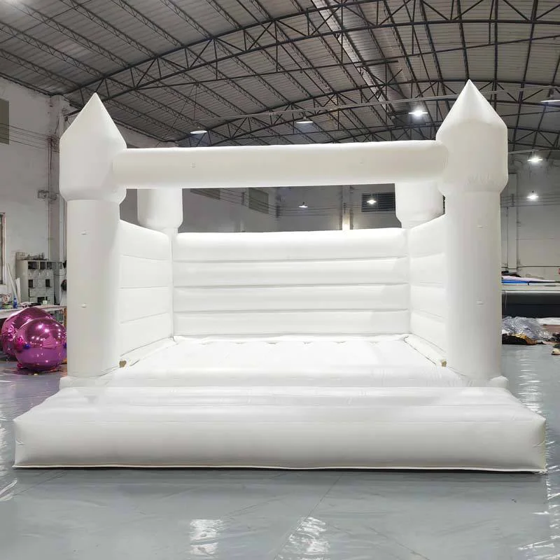 Casa inflável material do salto do casamento do PVC, castelo Bouncy saltando profissional para o partido do casamento com jogo de reparação do ventilador