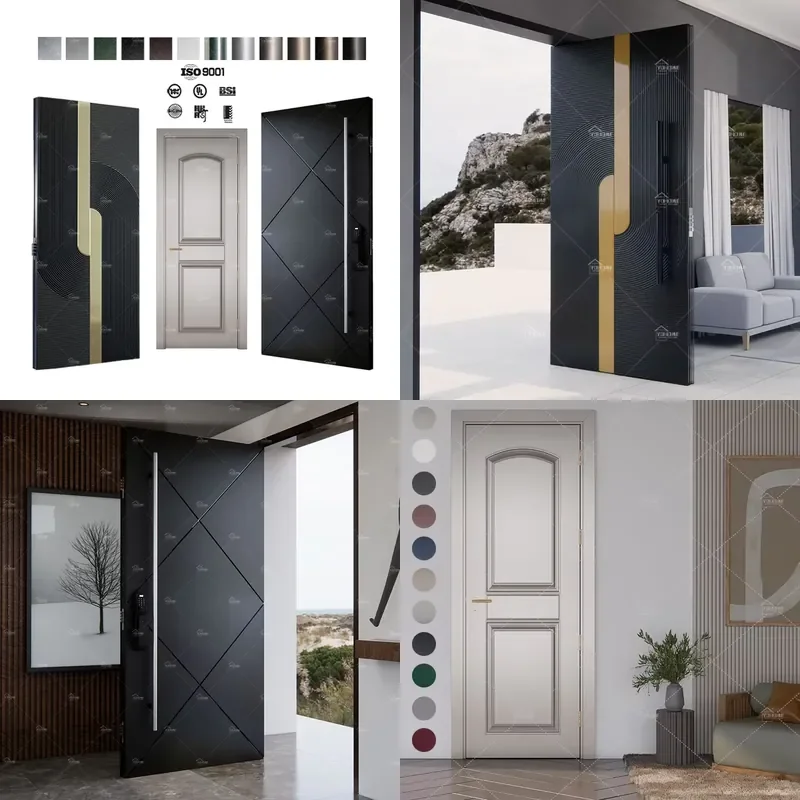 Foshan Yohome Door Custom Modern Metal Outdoor Front Doors European Style Hotel Villa Residential Interior Exterior Door