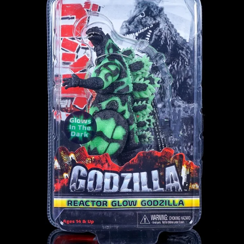 NECA Reactor Glow Godzilla Glow-in-the-Dark Articulated King of The Monsters Gojira 16cm PVC Action Figure Toys Gifts for Kids