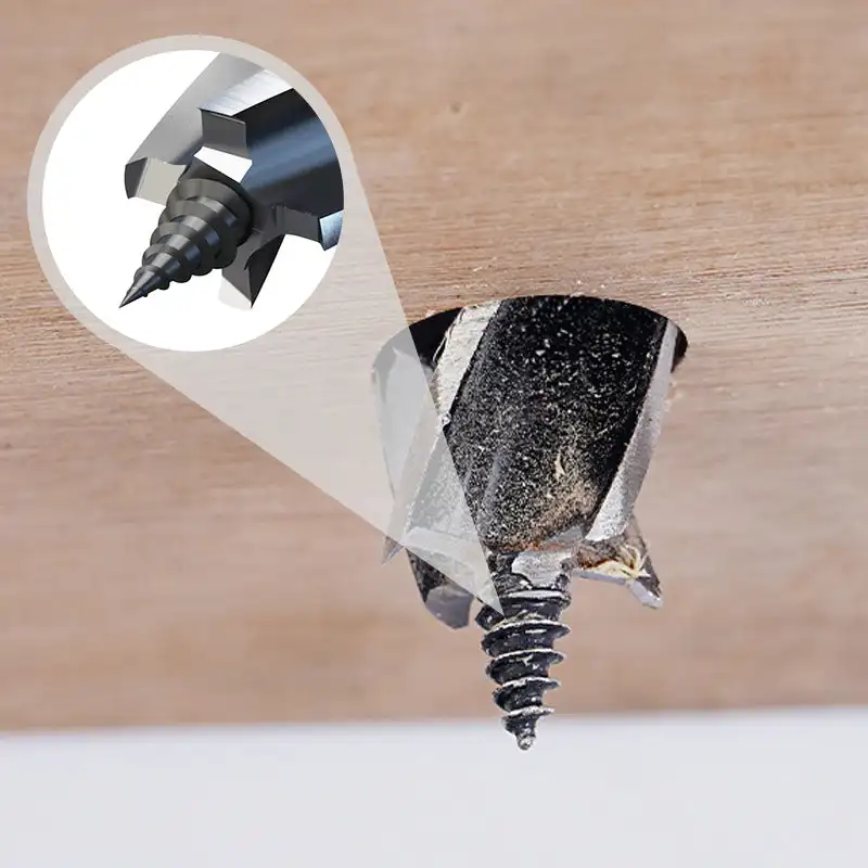 Multi-functional Carbon Steel Twist Smooth Drill Bit Woodworking Opener Branch Drill Electric Wrench High Hardness