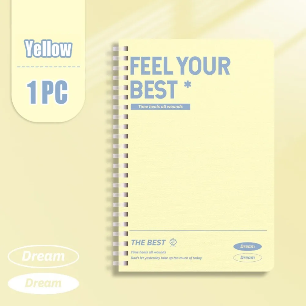 Spiral Notebooks Diary Book 60Sheets/Book Horizontal Line Inner Pages A5 Perforated Pages Horizontal Line Pages Notepad Students