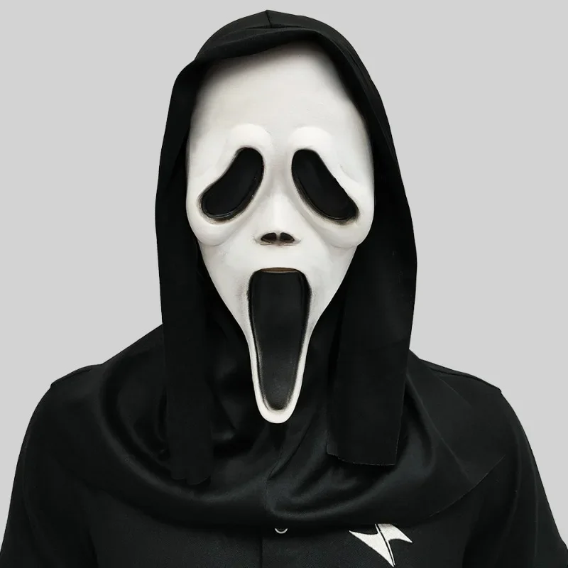 

CosplayScream Movie Ghost Mask Full Face Latex Horror Skull Ghost Mask Killer Cosplay Costumes Props Party Supplies Festive Acce